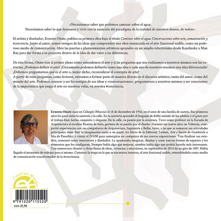 Libro CAMINAR SOBRE EL AGUA by Ernesto Oñate Libro CAMINAR SOBRE EL AGUA by Ernesto Oñate